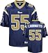 James Laurinaitis Navy Reebok NFL Replica St. Louis Rams Jersey