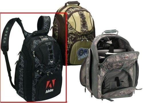 Good Hope Bags 5248BLK The Resolution iPod Backpack with Speaker - Black