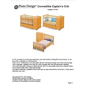 Convertible Captain's Crib, Changing Drasser Plans