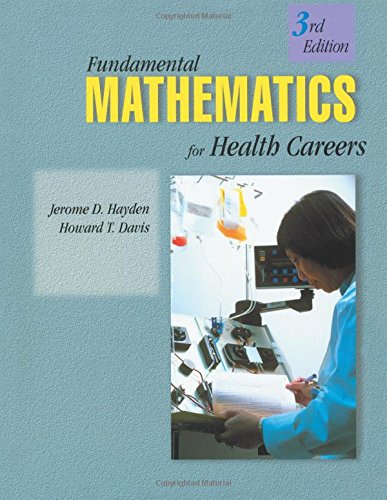 fundamentals of mathematics for health careers health occupations series
