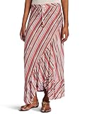 QSW Women's Easy Fit Maxi Stripe Skirt