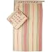 French tea towel and pot holder (set or alone) with ABC sampler embroidered (handwork)