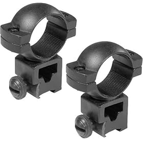Barska AI10344 High Dovetail Airgun 1-Inch .22 Style See-through Riflescope Ring (Black)
