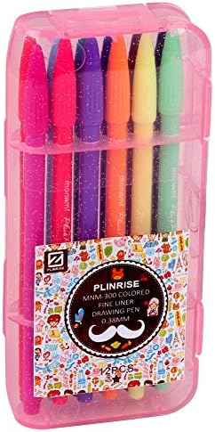 Comix Monami 3000 office Colored Pen Point Gel Ink Pen ,Set of 12 Assorted Colors