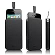 elago Slim Glide Genuine Leather I Case for Apple iPhone 4/4S - Black