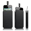 elago Slim Glide Genuine Leather I Case for Apple iPhone 4/4S - Black