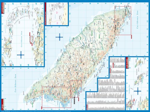 Aruba 1 : 50 000. Road Map + City Maps: Aruba, Lesser Antilles, ABC Islands, Beaches, Oranjestad, San Nicolas