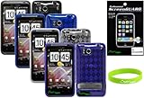 Premium 4 TPU Skin Case Covers for HTC Thunderbolt 6400 4G LTE Verizon. Cra ....