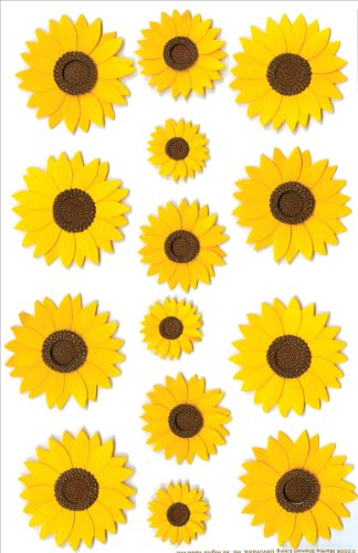 Martha Stewart Stickers, Sunflower