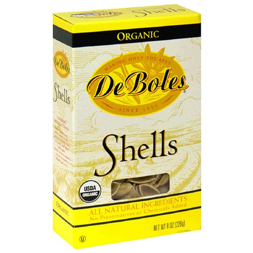 De Boles Pasta Organic Artichoke Shells, 8-Ounce Boxes (Pack of 12) by De Boles