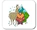 Decorated Mouse Pad with the image of: man, body, individuals, individual, humans, standing, person, south, mountain, human, persons, america, people, llama