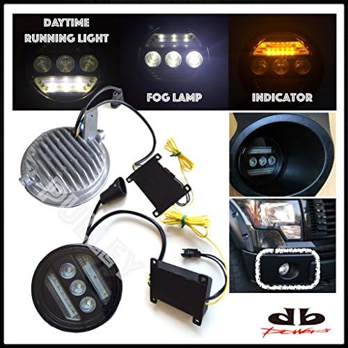 DBMOTOR 2012 Frod F150 LED Fog Lamp with Daytime Running Light &amp; Indicator