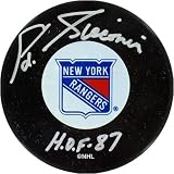Eddie Giacomin New York Rangers Signed Puck w/ HOF 87 Insc.