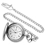 Charles-Hubert, Paris Satin Finish Quartz Pocket Watch