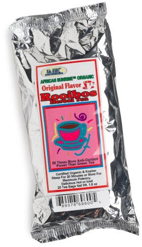 NWC Naturals African Sunrise Organic Rooibos Tea, Non-GMO, Caffeine Free, Kosher, Organic – 20 Count Tea Bags