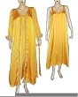 Silk Caftan Long Sleeve Evening Gown Size XS(kftns003)