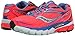 Saucony Women's Ride 8 Running Shoe, Coral/Blue/Sea, 6.5 M US
