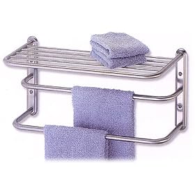 <b>Premier Hotel Style Towel Rack - 20.5" L., Satin Nickel</b>