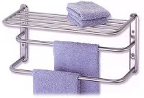 Premier Hotel Style Towel Rack - 20.5" L., Satin Nickel