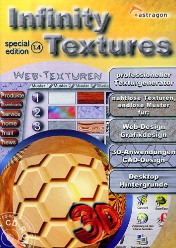 Infintiy Textures, Special Edition 1.4, CD-ROM Professioneller Texturgenerator. Nahtlose Texturen für Web-Design, Grafikdesign, 3D-Anwendungen... Für Windows 95/98/Me