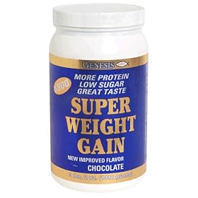 Genesis Super Weight Gain, Chocolate, 3.2-Pound Plastic Jars