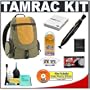 Tamrac 3548 Express Pack 8 Digital SLR Camera Backpack (Khaki) + Accessory Kit for Canon Rebel XSi, XS, T1i, T2i, EOS 60D, 50D, 5D, 7D, Nikon D3000, D3100, D5000, D7000, D90, D300s, Olympus Evolt E-5, E-30, E-450, E-620 & Sony Alpha A290, A390, A500, A33, A55, A550