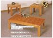 ELEGANT OAK VENNER PARQUET TOP 3 PC COFFEE TABLE SET