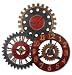 Uttermost 35 by 3-1/4 by 35-Inch Rusty Movements Clock
