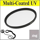 77mm Multi-Coated UV Protective Filter For Canon EF 300mm f/4L IS USM Telephoto Lens + Cap Keeper + MicroFiber Cleaning Cloth