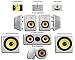 9 New In Wall or Ceiling Speakers Acoustic Audio HD-725