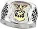 Air Force Ring - Pure White Rhodium Plated Ring -