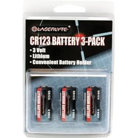 Laserlyte BAT-CR123 Battery Cr-123-Lithium - Pack of 3 by 