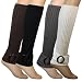 Belt Lace Up Boot Shaft Style Ribbed Knit Soft Acrylic Leg Warmer