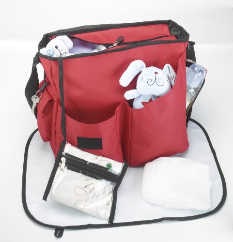 Imagen 2 de Lollipop Lane Messenger - Bolso cambiador, color rojo