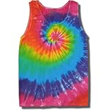 Tie Dye Mania Retro Swirl Tie-Dye Tank Tops for Men