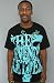 7th Letter The Askew Tee in Black,T-shirts for Men