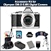 Olympus OM-D EM-5 Micro Four Thirds Digital Camera Accessory Kit. Package Includes: Olympus EM-5 Digital Camera(Silver), Extended Life Replacement Battery, Rapid Travel Charger, 32GB Memory Card, Memory Card Wallet, Lens Hood, Flash, 50
