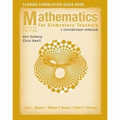 Mathematics for Elementary Teachers, Florida Correlation Guide Book: A Contemporary Approach