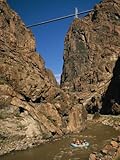 IMAGE OF Rafting on the Arkansas River Below the Royal Gorge Bridge Photographic Poster Print by Richard Nowitz, 42x56