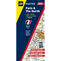 Paris and the North (AA Road Map France Series)