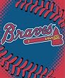Atlanta Braves Baseball Stitching Raschel Blanket Throw - MLB Baseball Fan Shop Team Merchandise