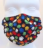 Breathe Healthy Dust & Allergy Mask; Comfortable, Reusable - Kids Flu Mask - Protection from Dust, Pollen, Allergens, & Flu Germs; Colorful Paws Design (Child/Youth Size)