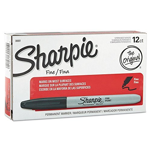 SAN30001 - Sharpie Permanent Fine Point Marker, 12ct (Pack of 2)
