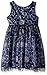 Youngland Little Girls' 2 Piece Velour Cardigan with Floral Glitter Mesh Dress