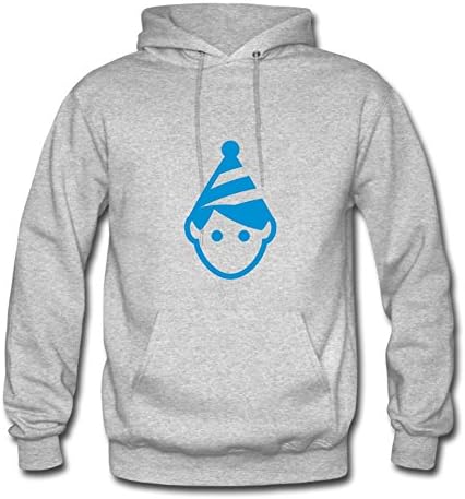 Customized Men The Boyish Face (1c)++ Designed Large Hoody Grey