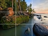 Water Night Lights Rugged Bay Photo Mosaic Art (24' x 34') Poster