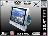 Zoom Produkt-Bild: 10.4" 7in1 Portabler DVD Player + DVB-T TV + Spielekonsole MPEG4 DIVX +USB & SD CARD Reader 10 Zoll Player