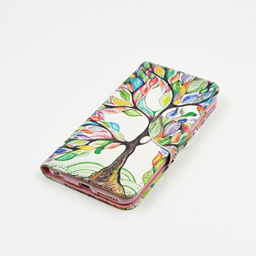 Ipad Air Case Apple Ipad Air Kickstand Case,By MOUSE Monster,Oil Painting Colorful Tree Pattern Premium Leather Case,Cut,Credit Card Holder,Stand Flip Cover Skin for Apple Ipad Air(Built-in Card Slots/Cash Compartment)