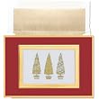 Brett Gold Tree Trio Christmas Cards