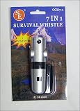 7-in-1 Emergency Survival Kit - Whistle Light Compass Thermometer by SE